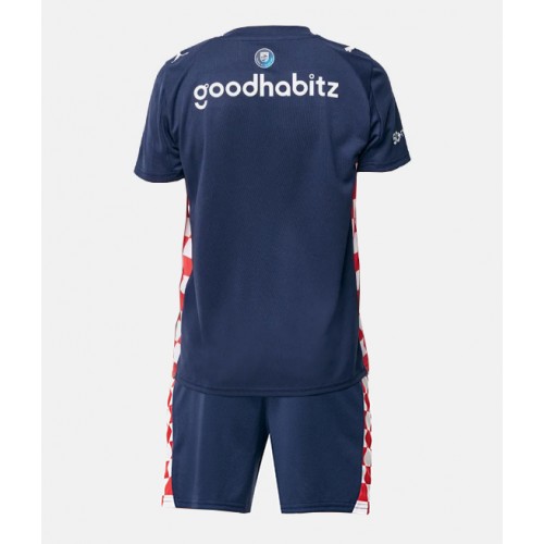 Lacne Dětský Futbalové dres PSV Eindhoven 2025-26 Krátky Rukáv - Preč (+ trenírky)